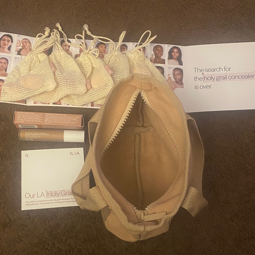 ILIA Neutral Mini Tote with Concealer & Sample Pouches - Beige - Picture 4 of 10
